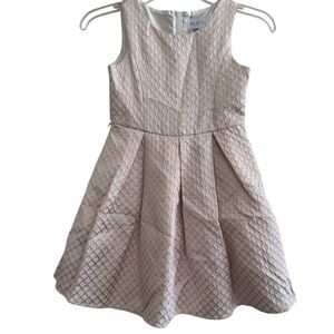 Children’s Place Ivory Golden Holiday Dress Sleeveless Size 8